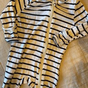 Angel Dear Black and White Striped Kids Pajamas